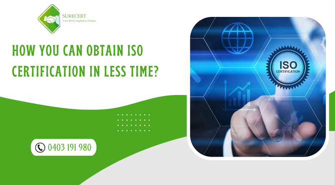 how can you obtain ISO certification in less time banner